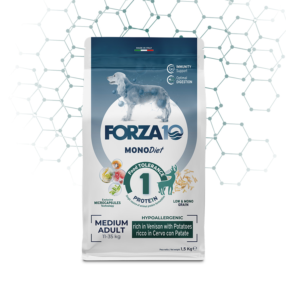 Forza 10 Mono Diet Dog Medium Adult Cervo con Patate 1,5 kg