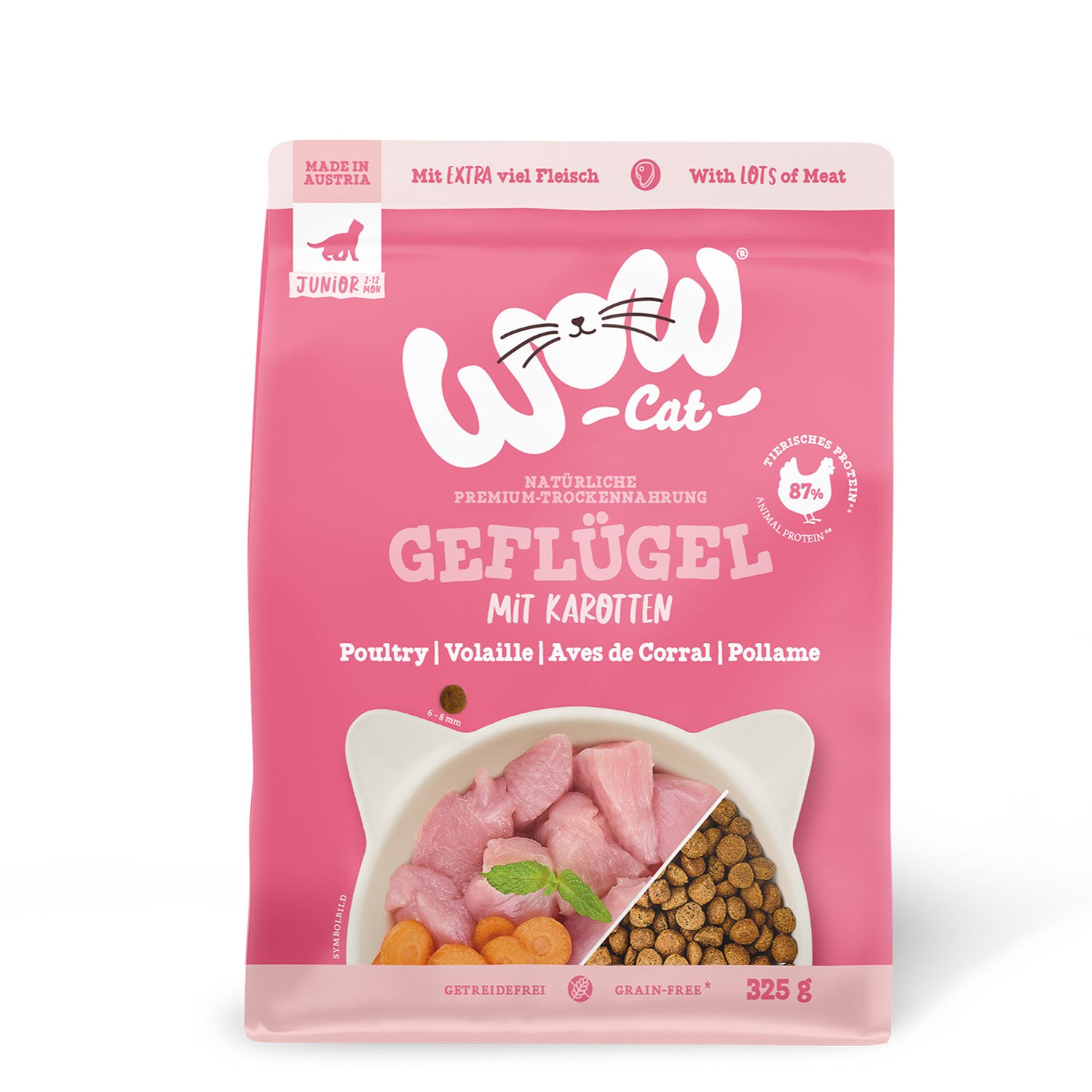 Wow Kitten Pollame con carote 325gr