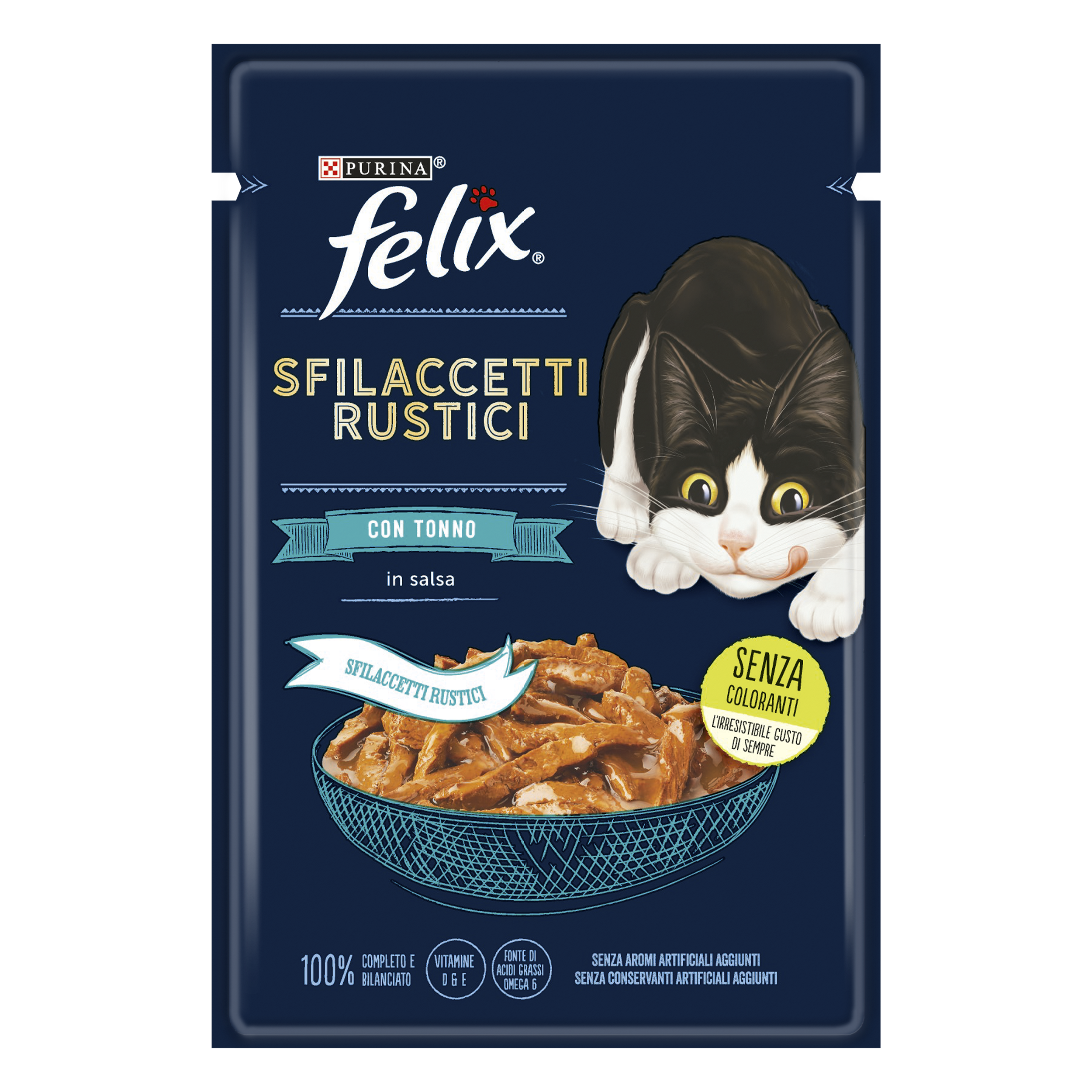 Purina Felix Sfilaccetti Rustici Cat Adult con Tonno 85 gr