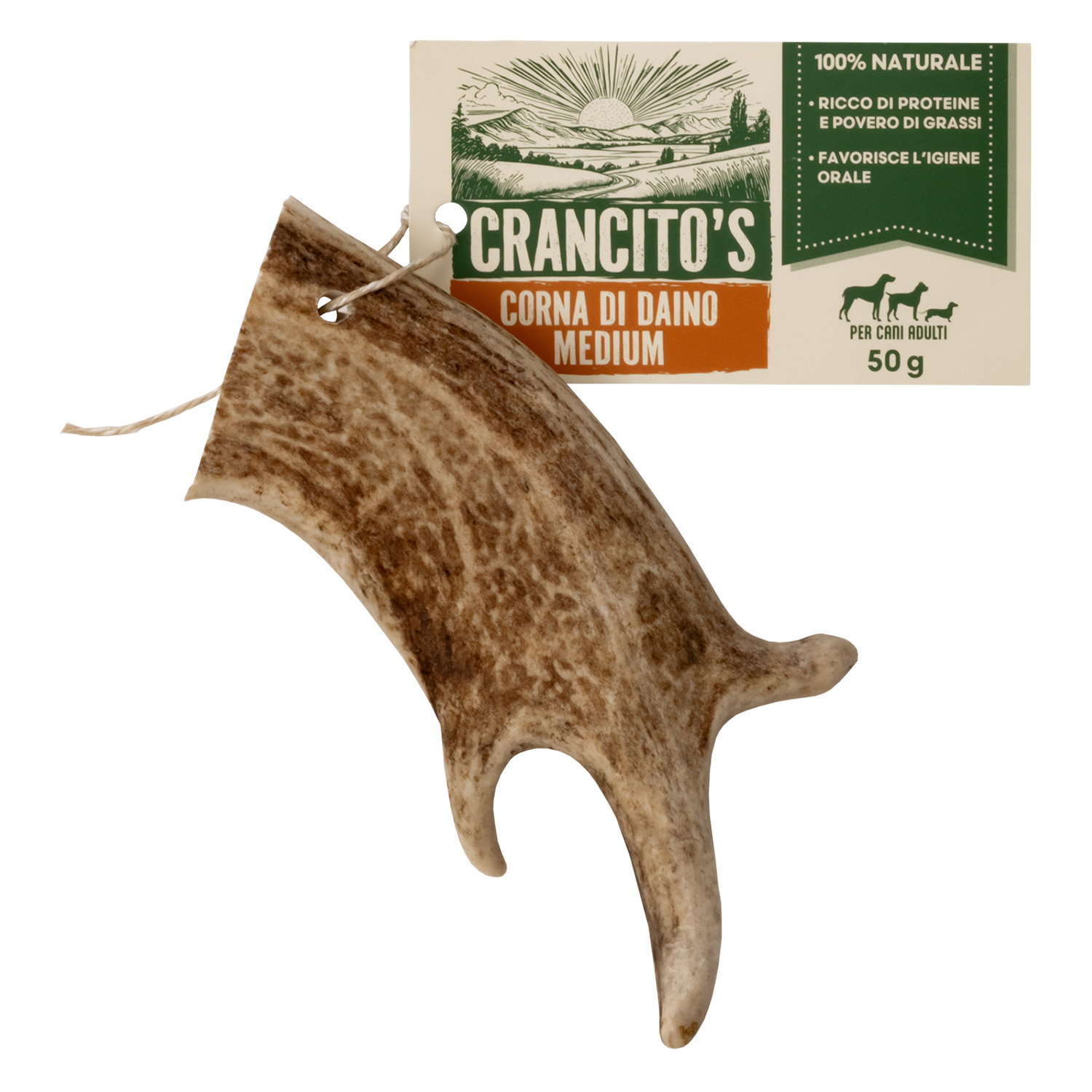 Crancito's Dog Adult Corna di Daino medium 50gr img