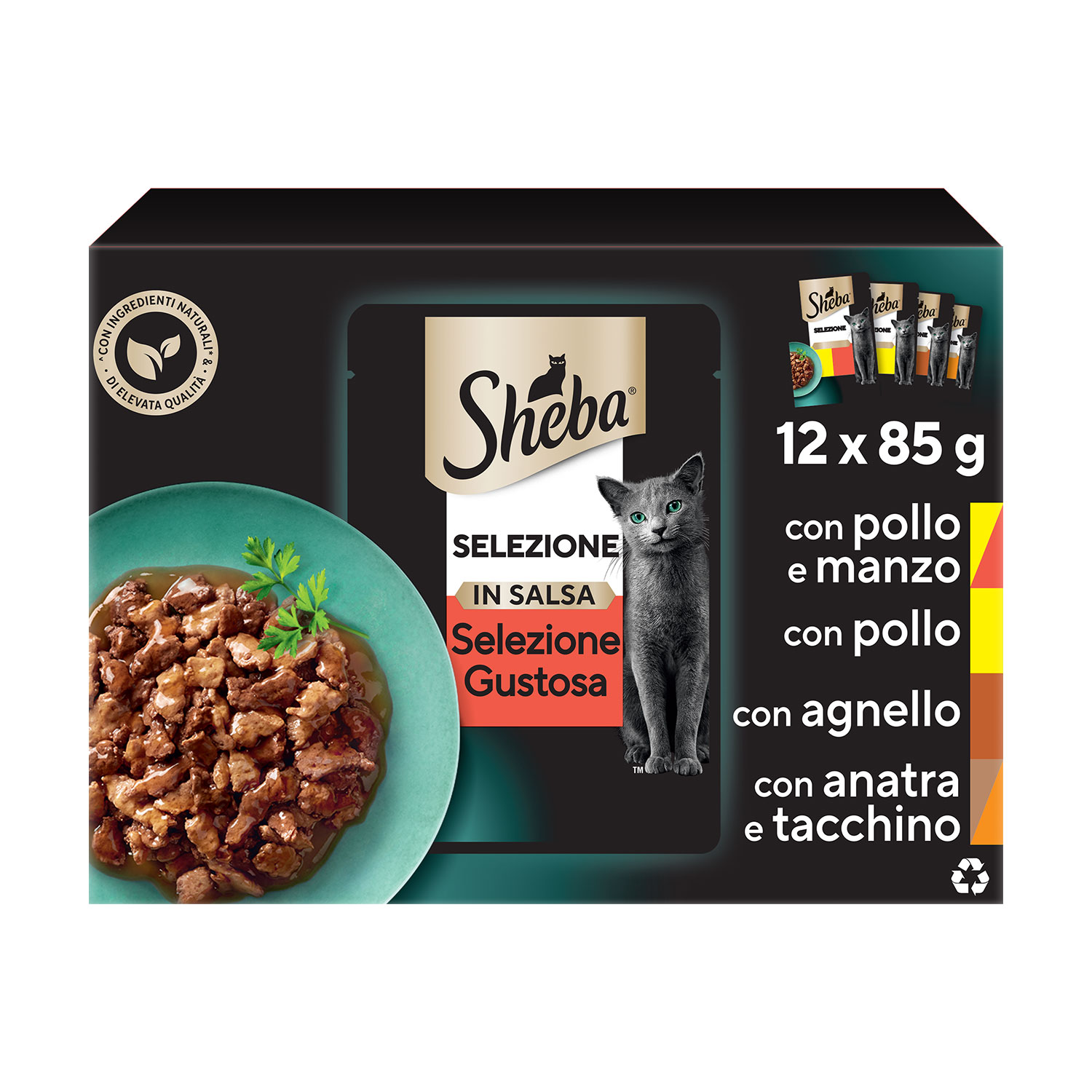 Sheba Cat Selezione Gustosa in salsa 12x85 gr img