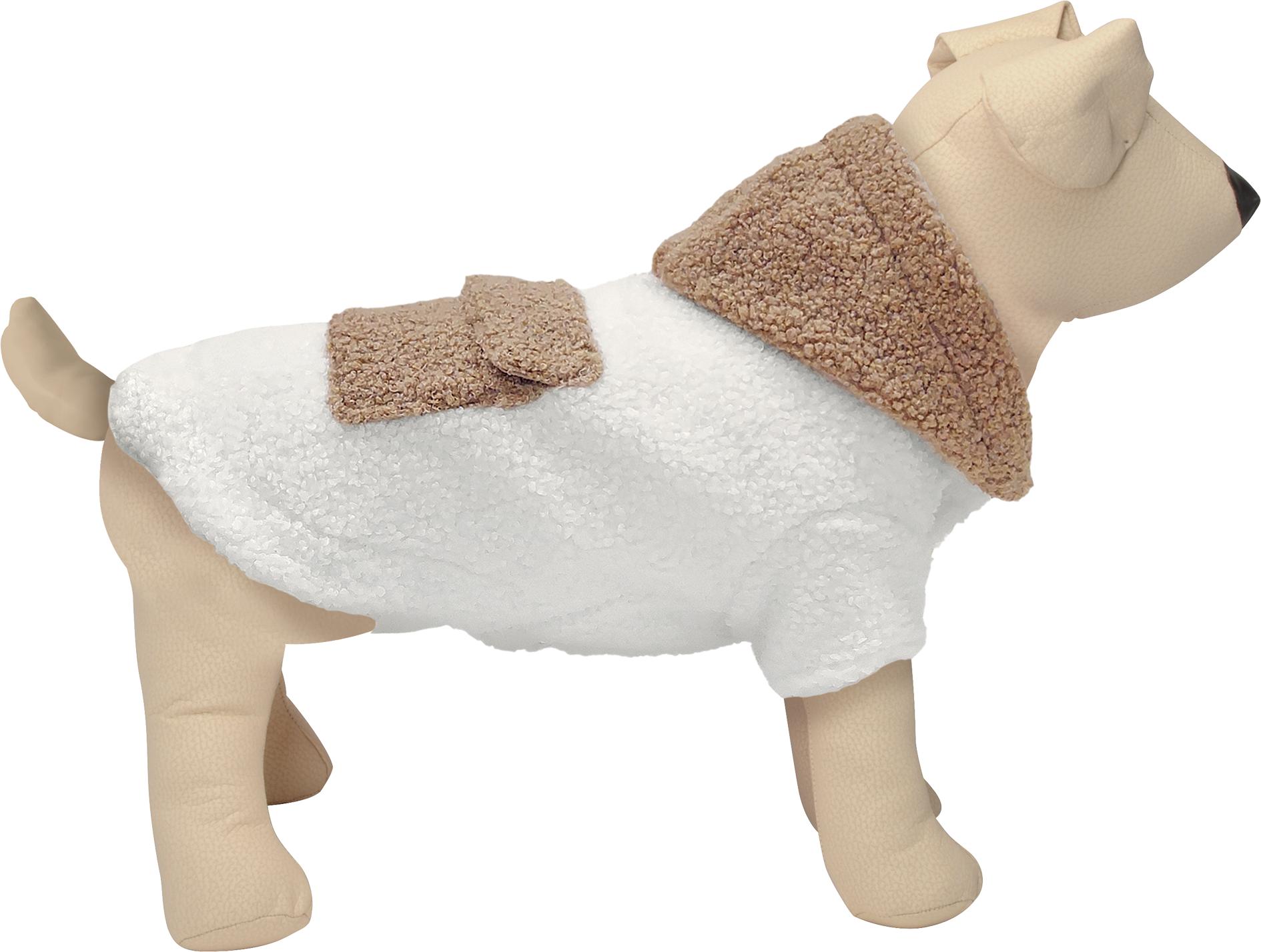 L'Isola dei Tesori Cappottino Livigno Bianco/Marrone Tg. 33