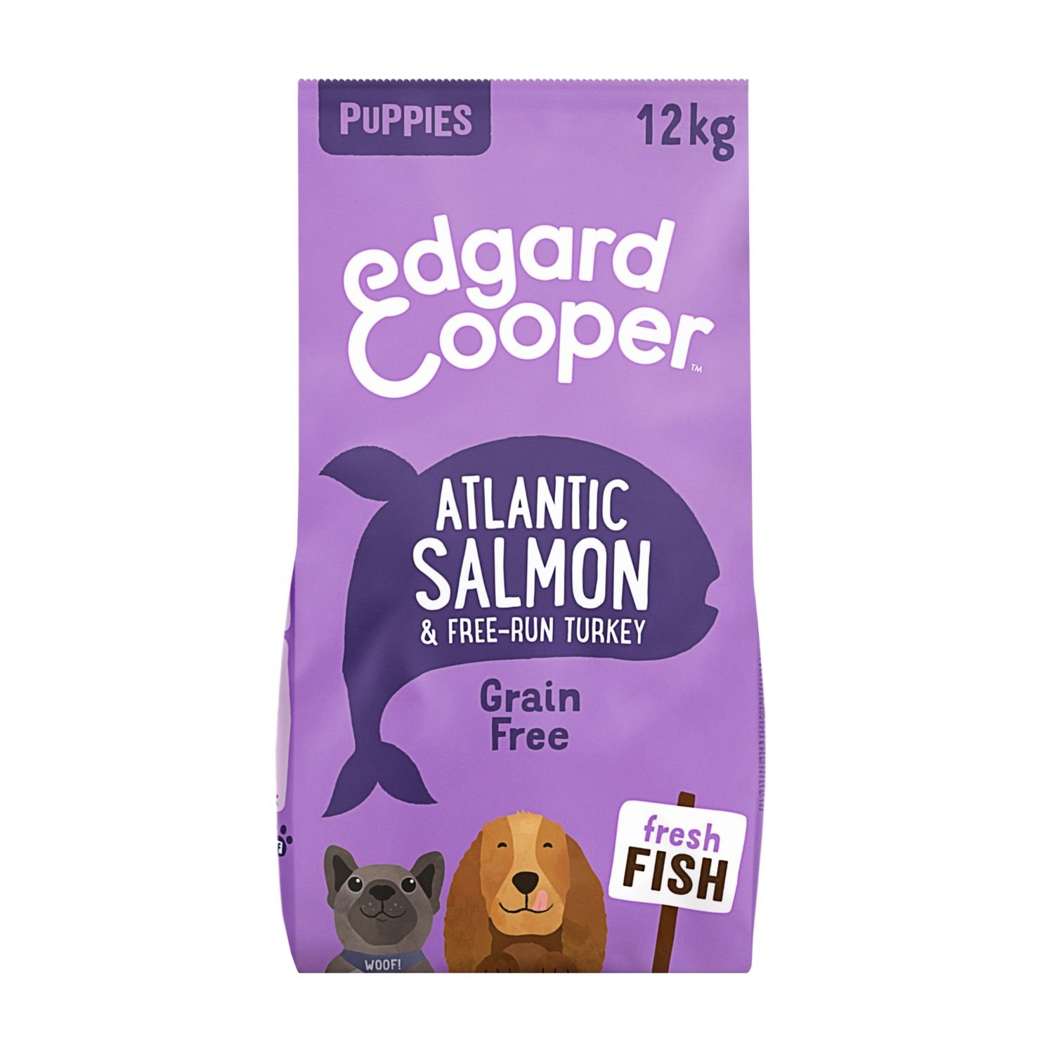 Edgard & Cooper Dog Puppy Large Breed Salmone e Tacchino 12 kg