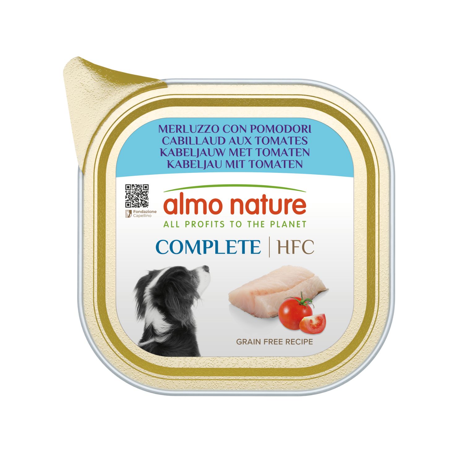 Almo Nature HFC Dog Adult Merluzzo e Pomodori 150 gr