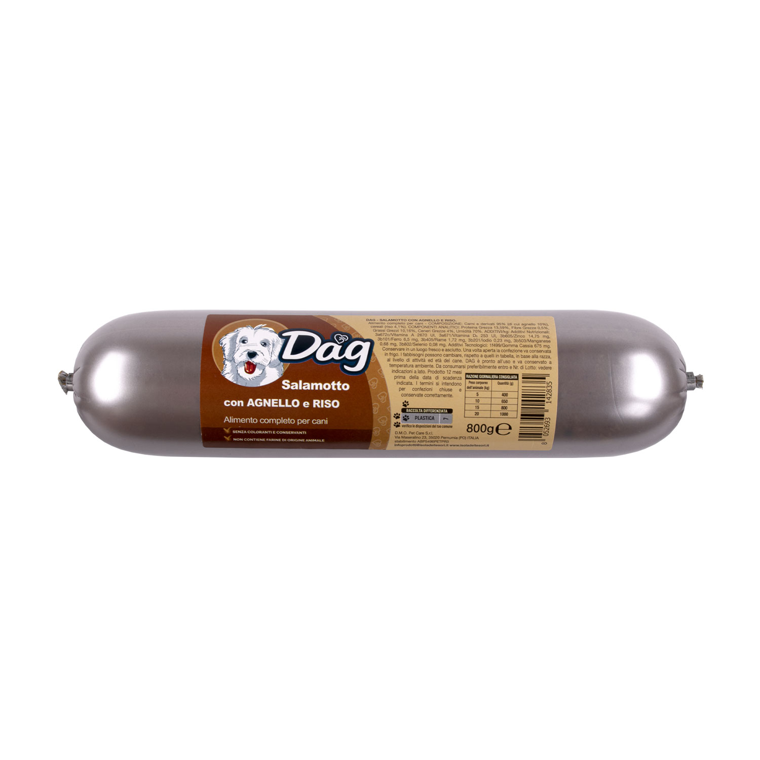 Dag Dog Salamotto con Agnello e riso 800gr img