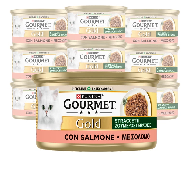 Gourmet Gold con Sfilaccetti di Salmone 85gr