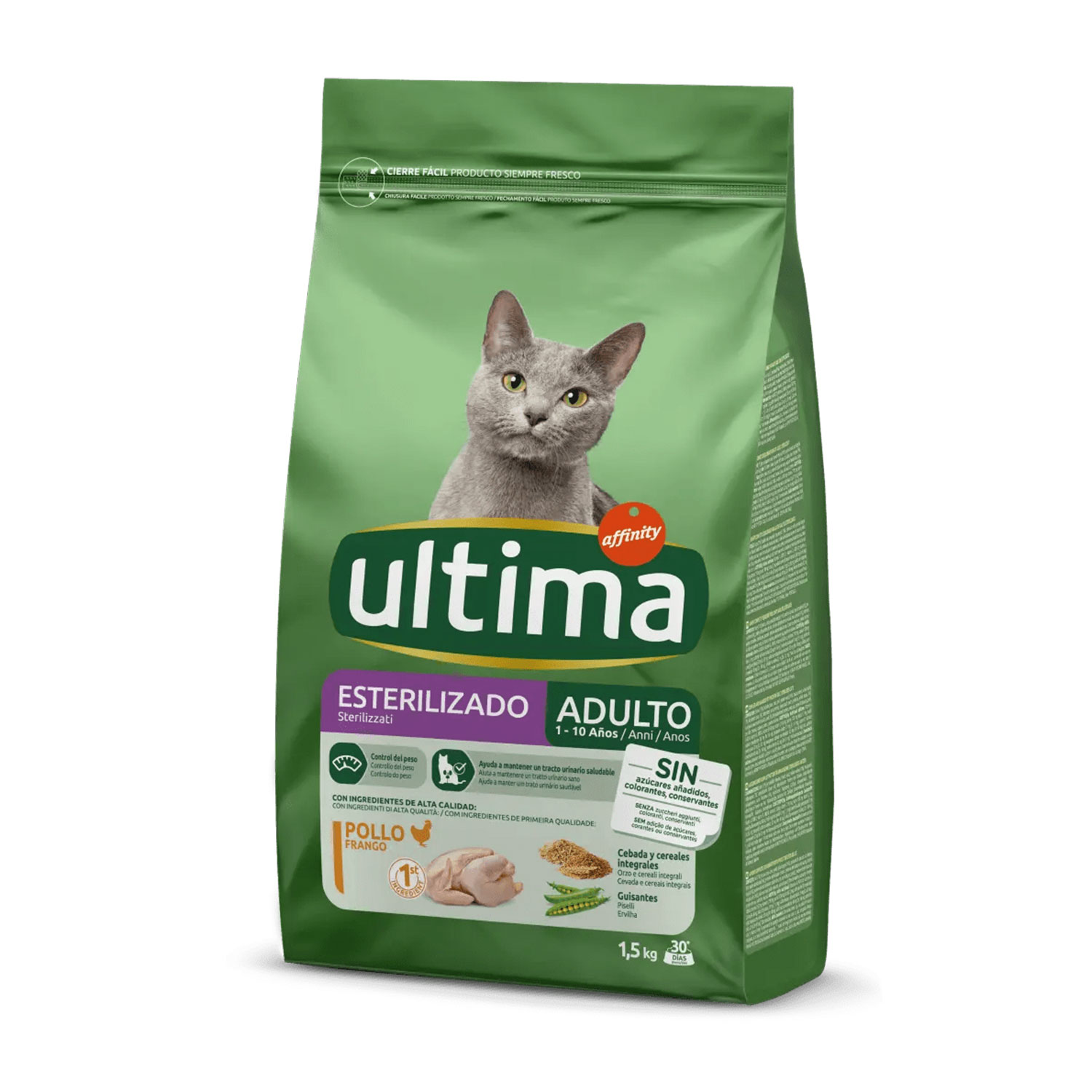 Ultima Cat Adult Sterilizzato con pollo 1,5 kg img