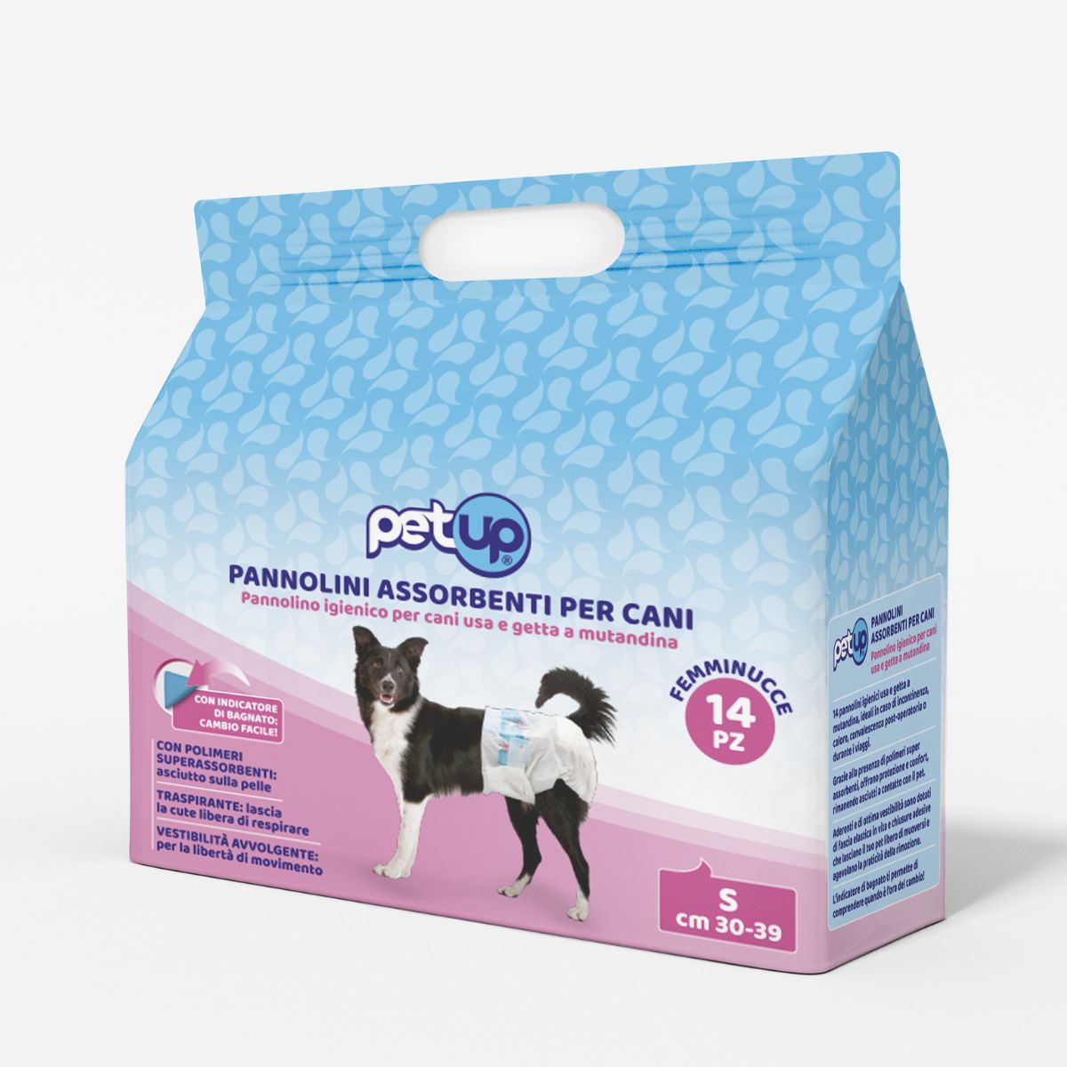 Petup Pannolini assorbenti per cani femmine Taglia S 14 pz img