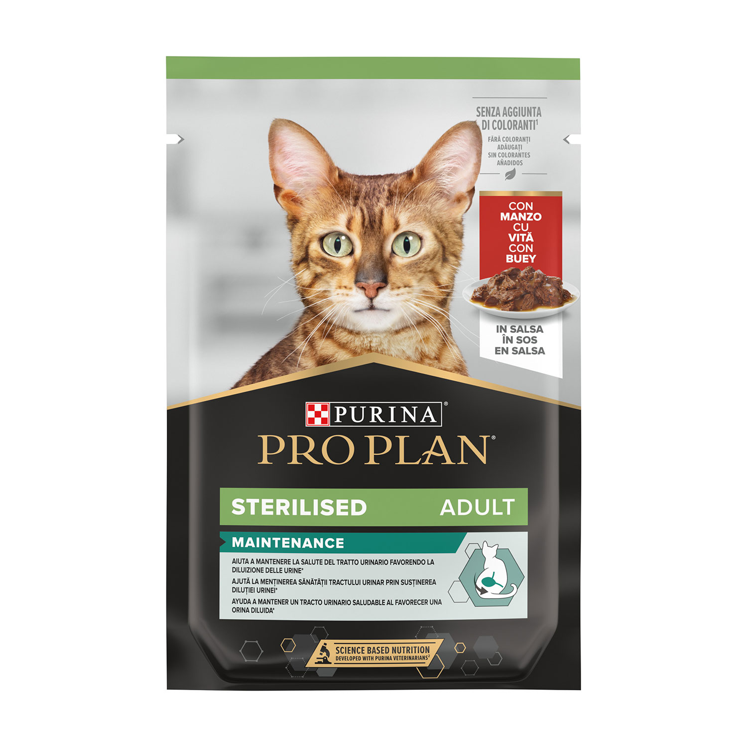 Purina Pro Plan Nutri Savour Cat Adult Sterilised Pezzetti con Manzo in Salsa 85 gr