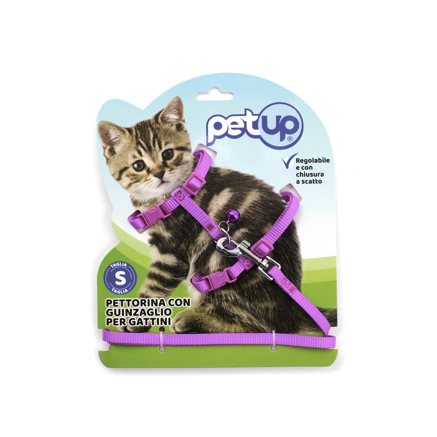 Petup Pettorina con Guinzaglio Kitten 8mm Fucsia