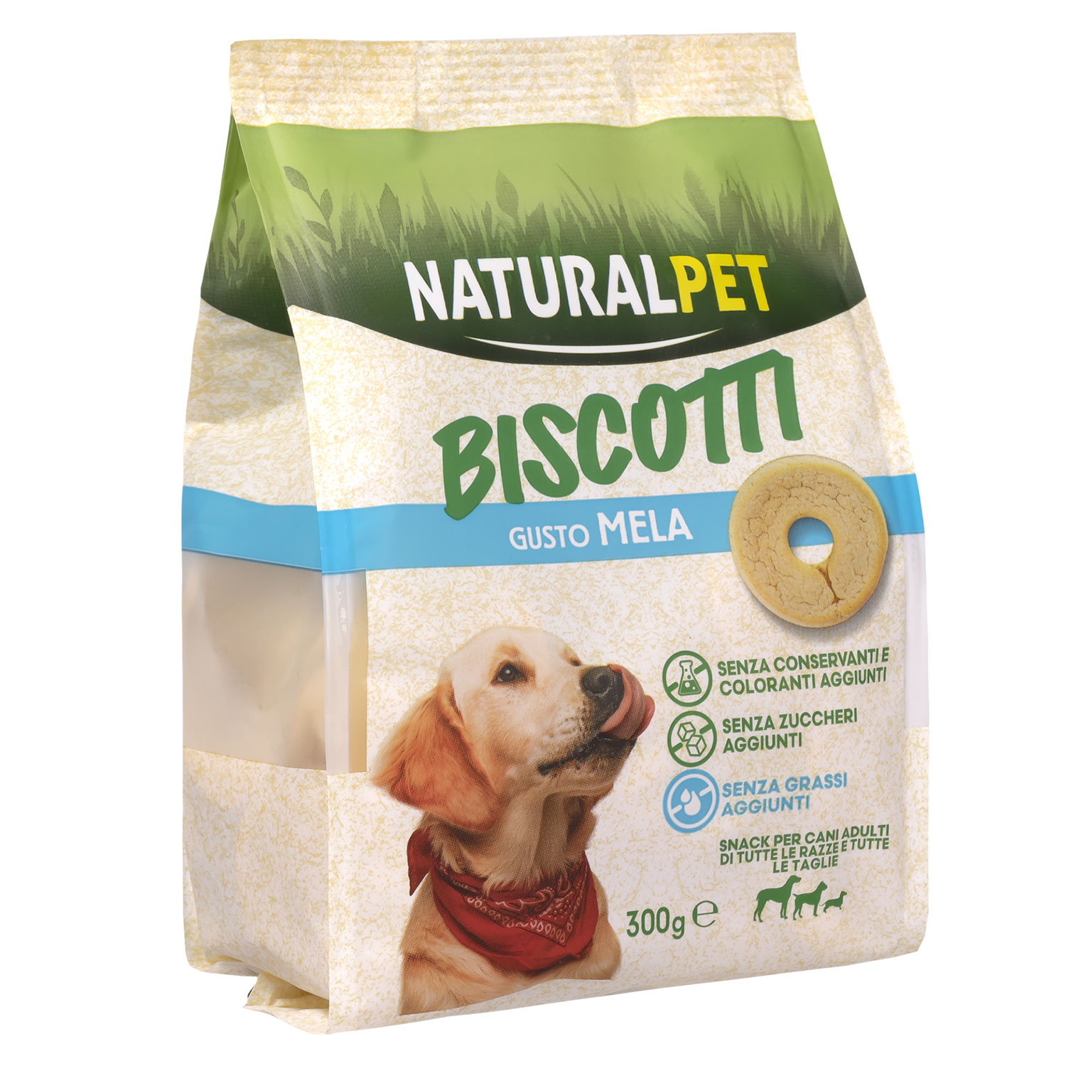 Naturalpet Dog Biscotti gusto Mela 300gr