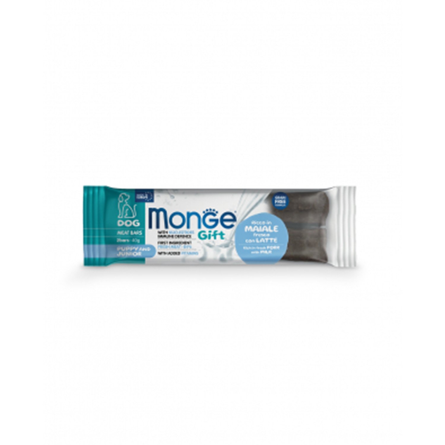 Monge Gift Puppy&Junior Snack ricco in Maiale con latte 40gr