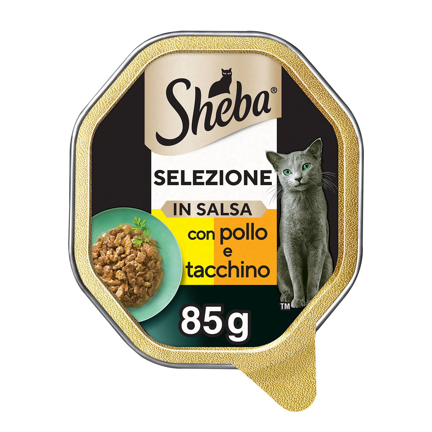 Sheba Cat Selezione in salsa Pollo e Tacchino 85gr
