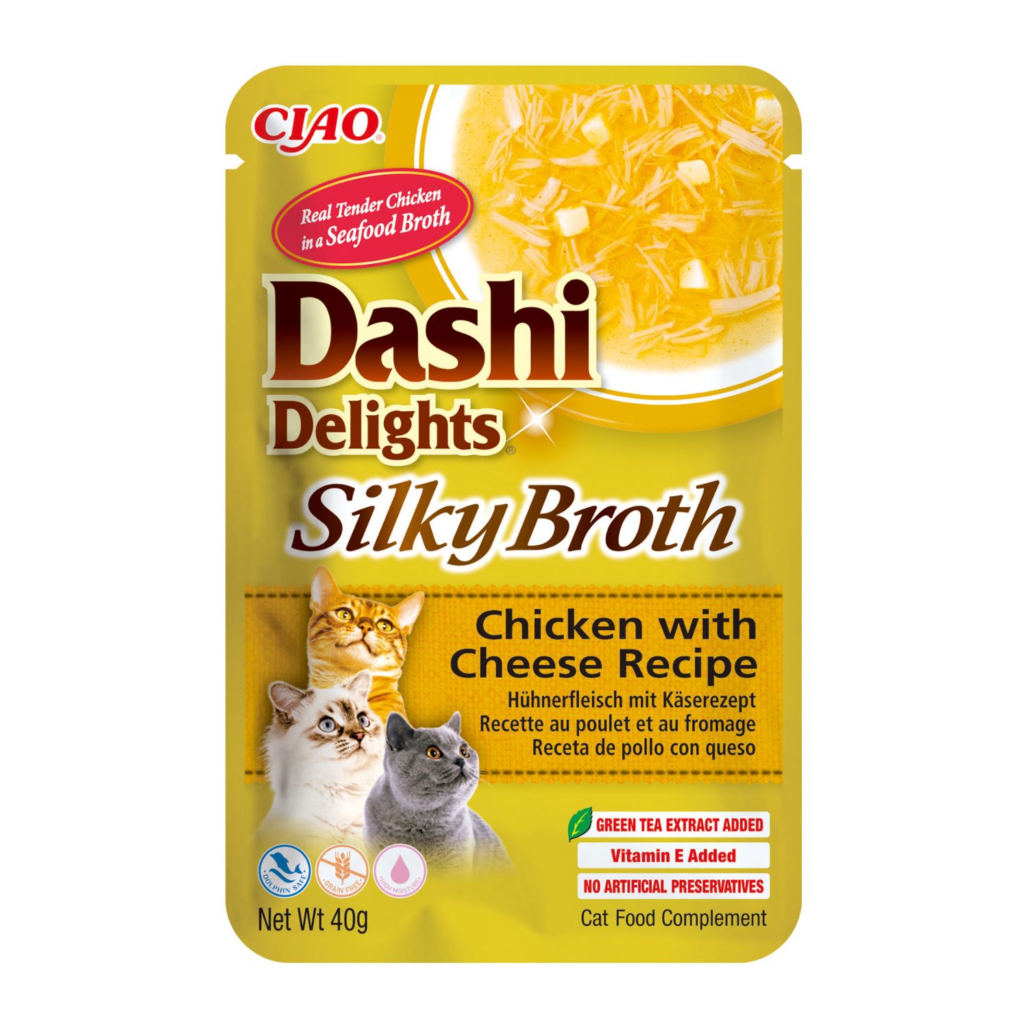 Ciao Dashi Delights Silky Broth Brodo Dashi con straccetti di Pollo e Formaggio 40 gr