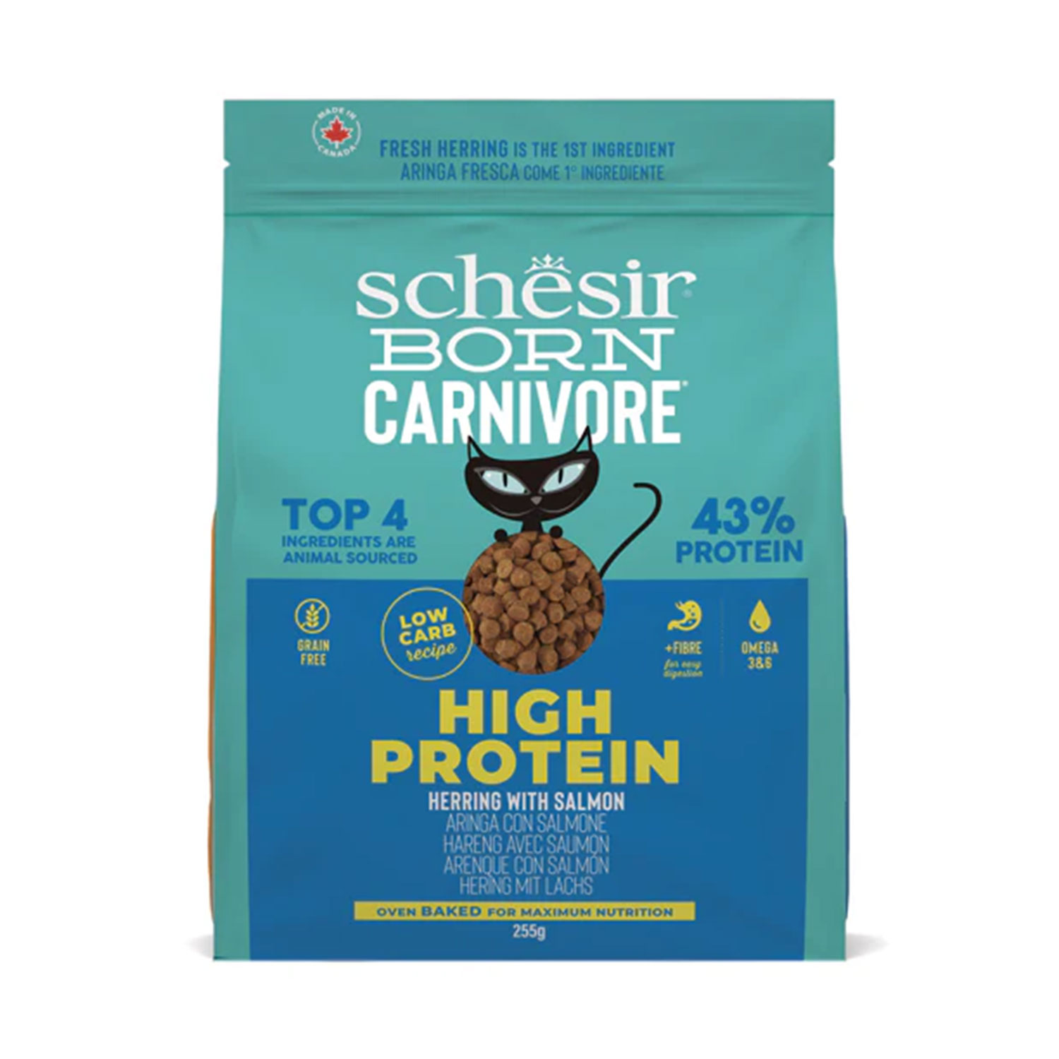 Schesir Born Carnivore Cat Adult Aringa con Salmone 255gr