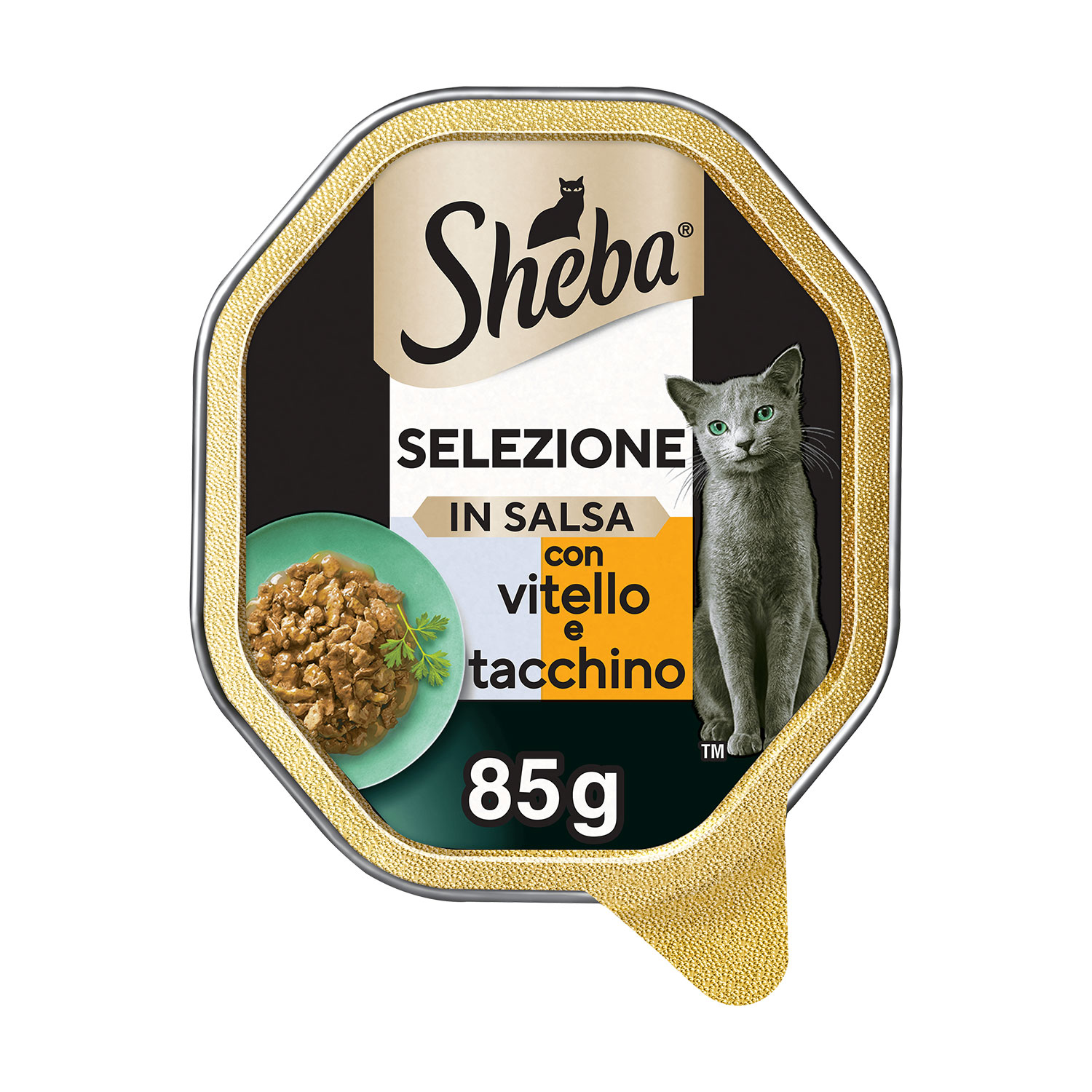 Sheba Cat Selezioni in Salsa Vitello e Tacchino 85 gr