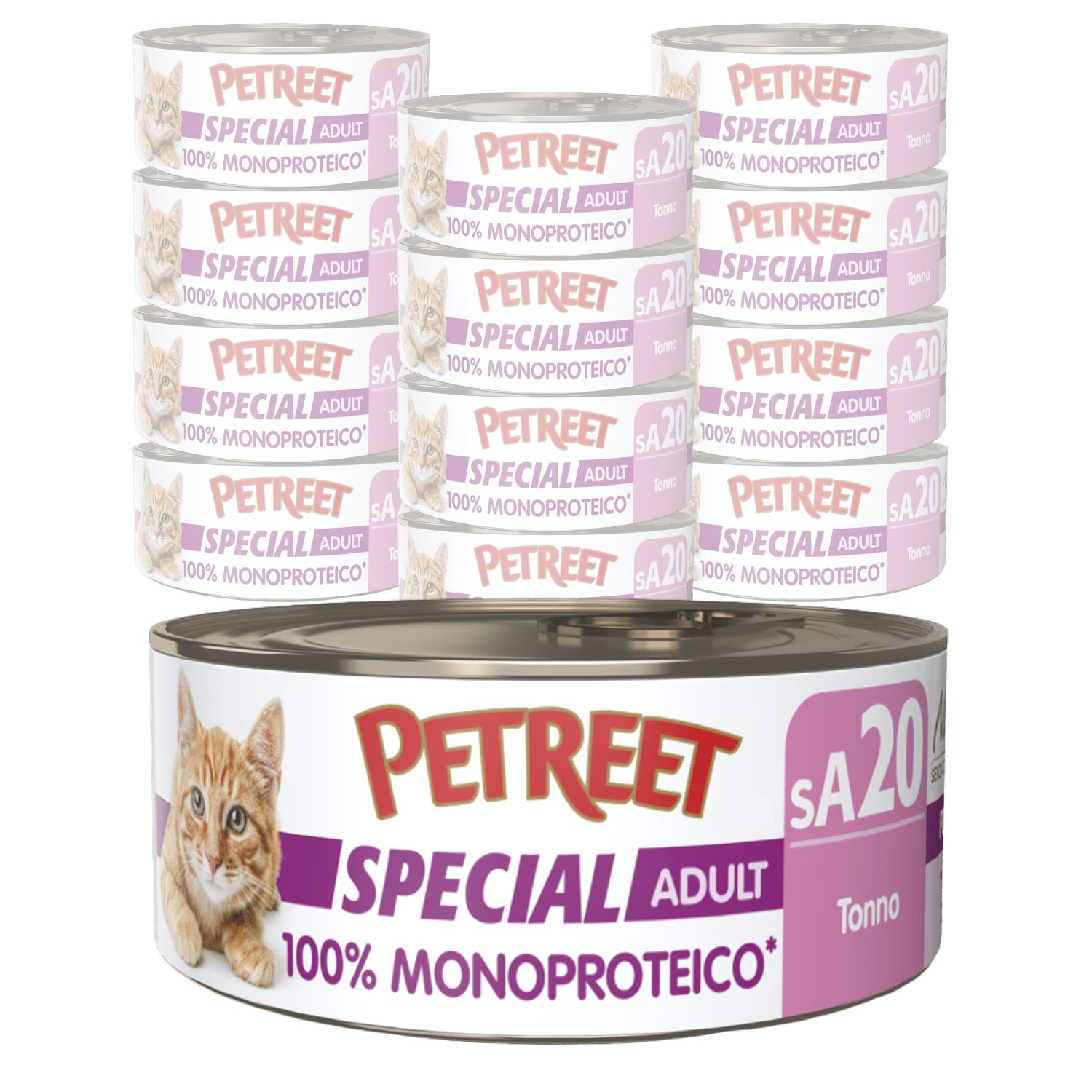 Petreet Cat 100% Monoproteico Tonno 60 gr img