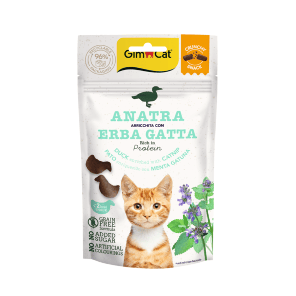 Gimcat Snack Anatra con Erba Gatta 50 g