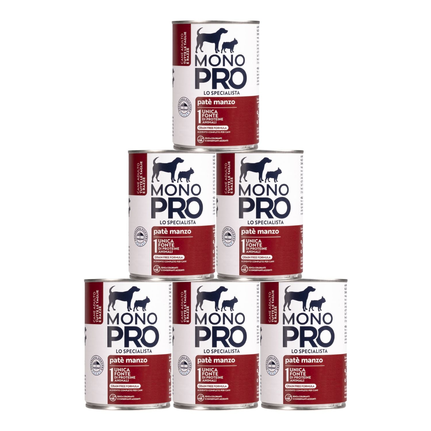 Monopro Dog Adult All breeds patè Manzo 400 gr