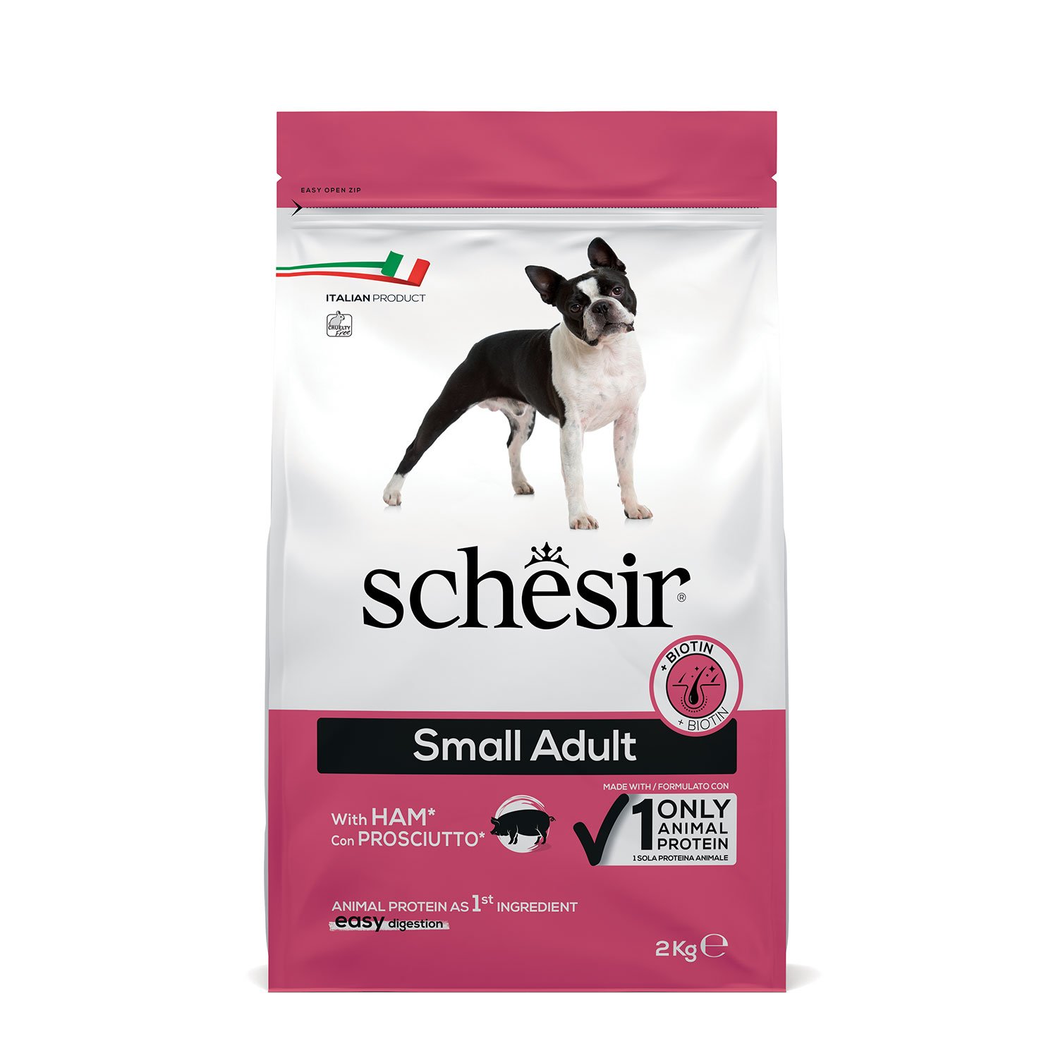 Schesir Dog Small Adult con Prosciutto 2 kg