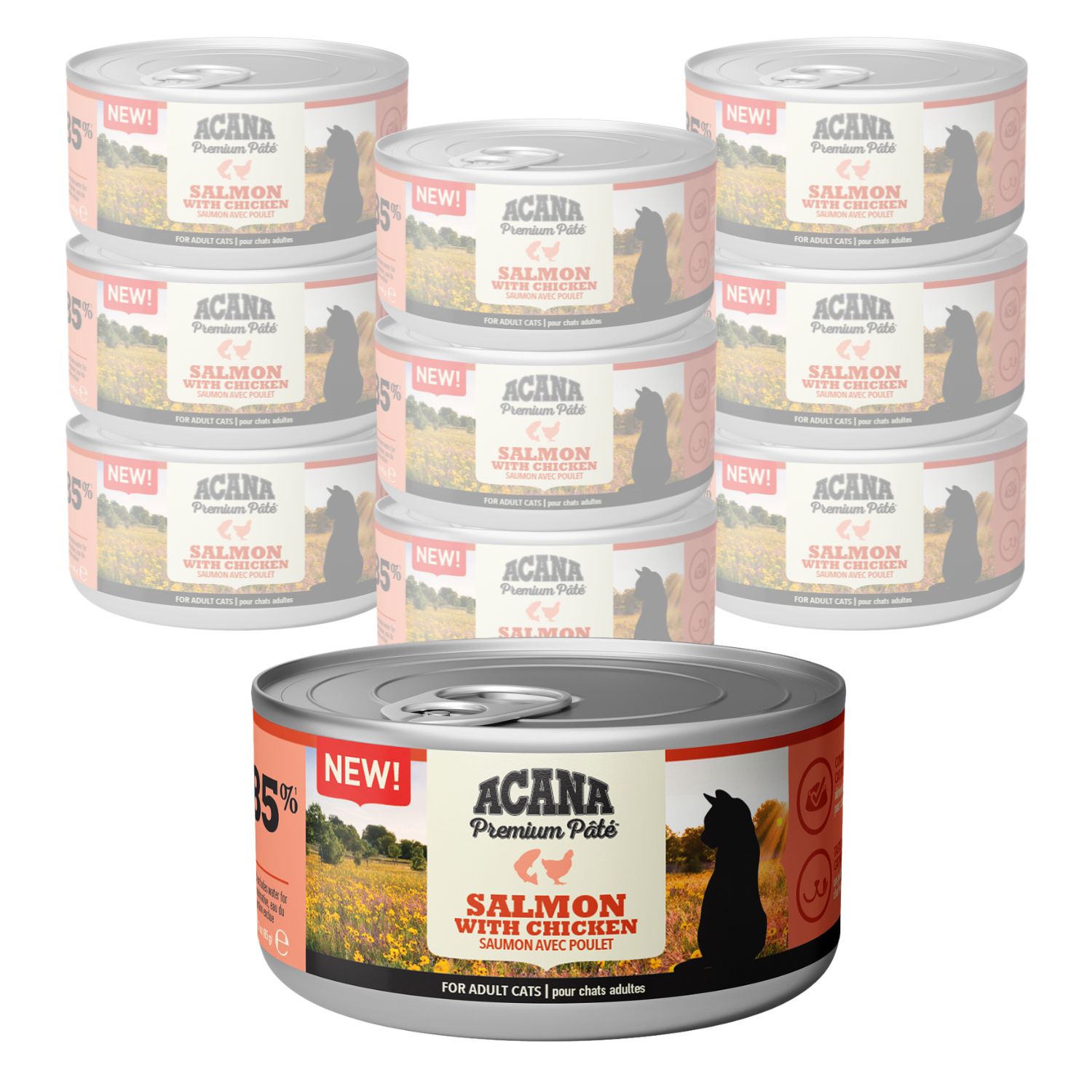 Acana Cat Premium Paté Salmon with Chicken Recipe 85 gr img