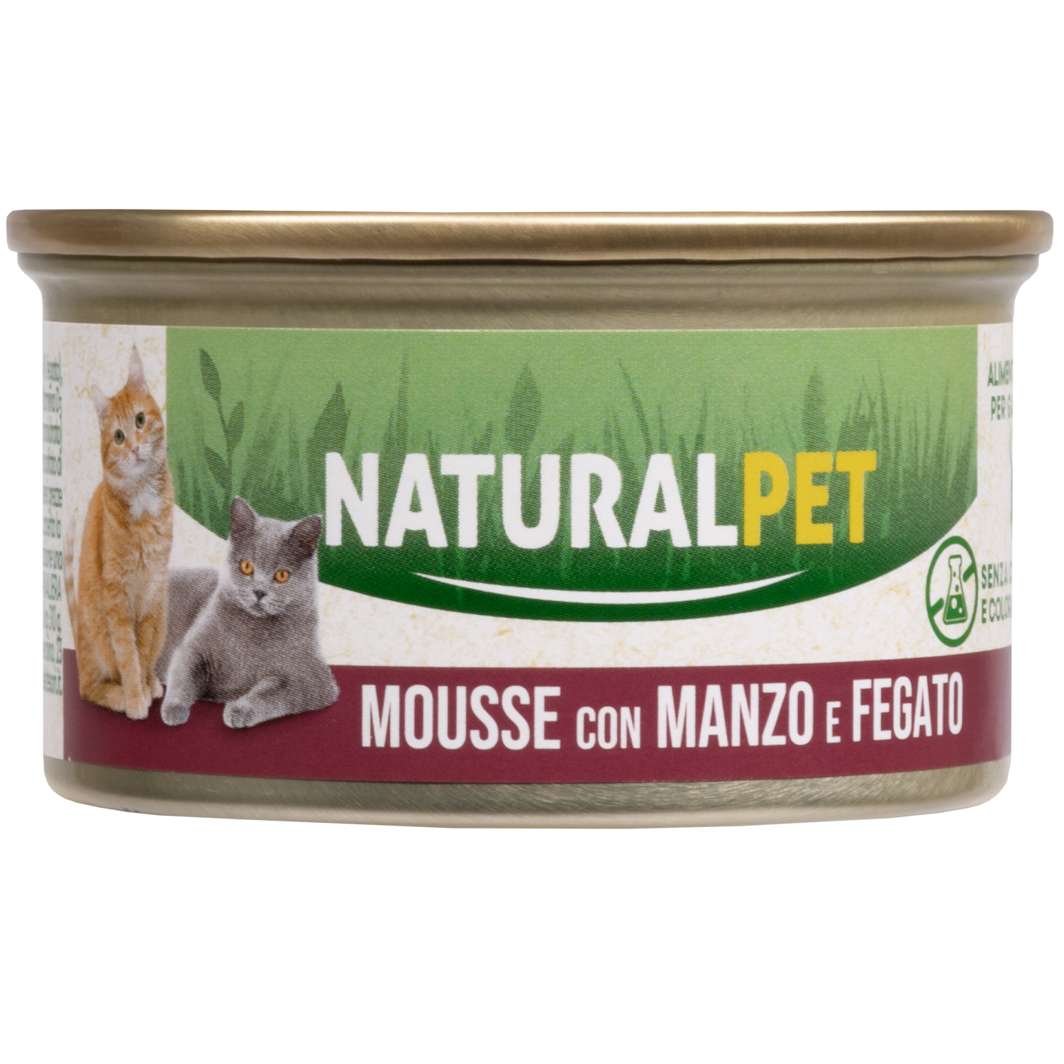 Naturalpet Cat Adult Mousse Manzo e Fegato 85 g