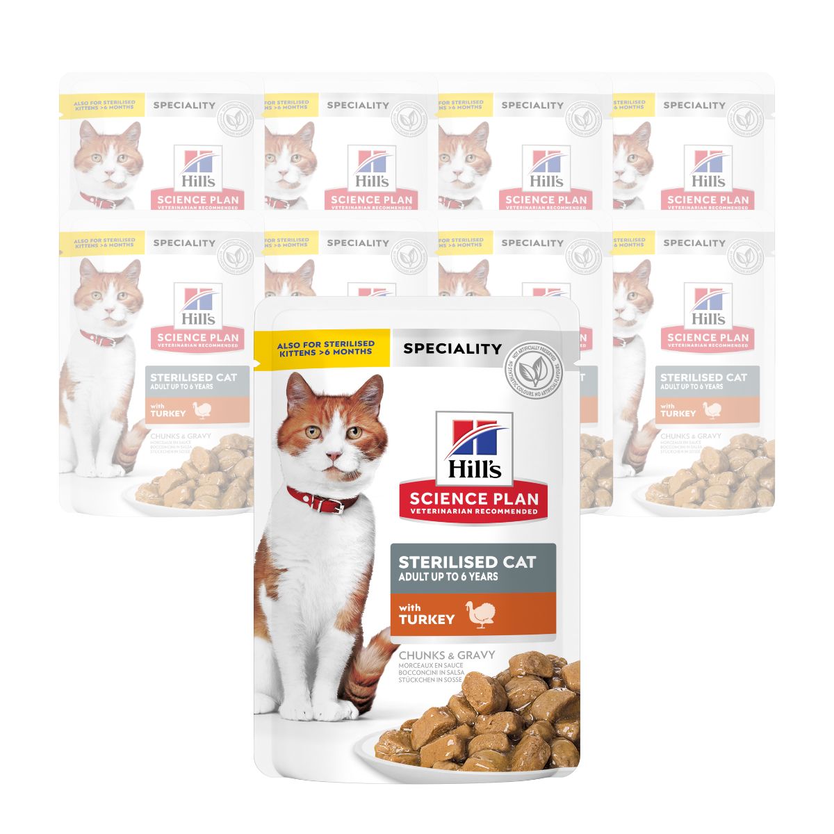 Hill's Science Plan Cat Adult Sterilised con Tacchino 85 gr img 2
