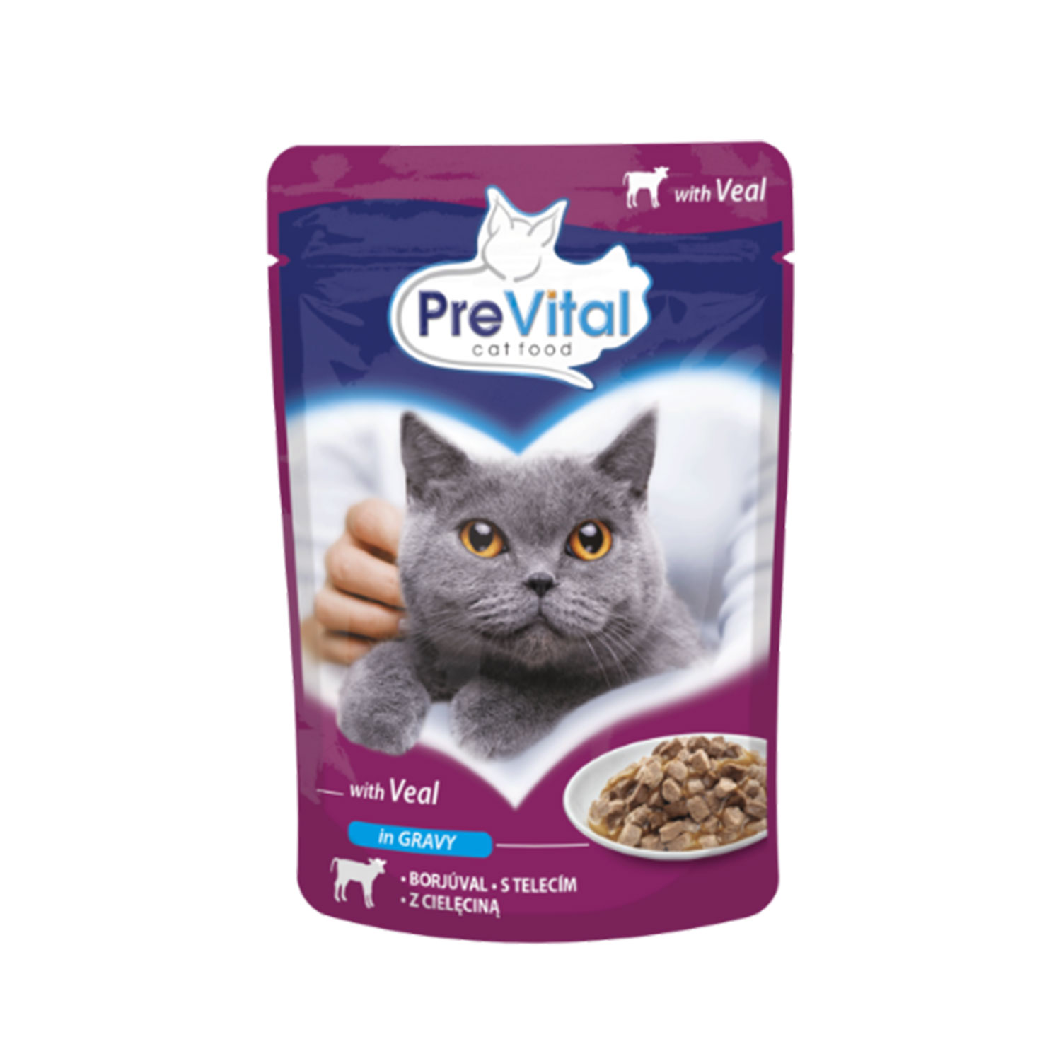Prevital Cat Adult con Vitello in salsa 100gr