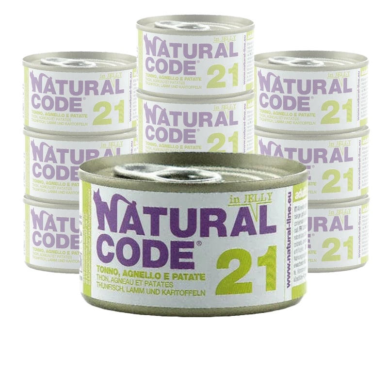Natural Code Cat Adult Tonno, Agnello e Patate in Jelly 85 gr n.21