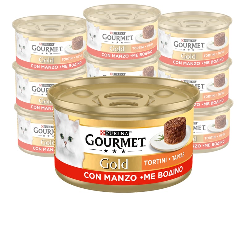Gourmet Gold Tortini Cat Adult con Manzo 85 gr