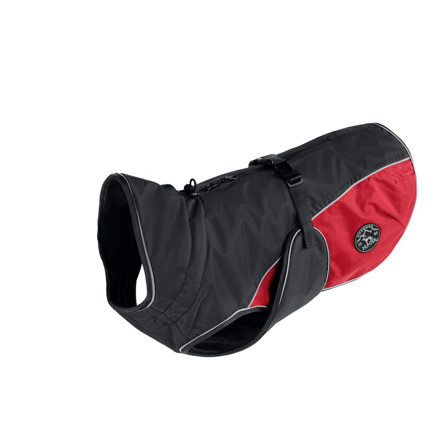 Hunter Impermeabile per cani Uppsala Cozy nero e rosso tg. 40