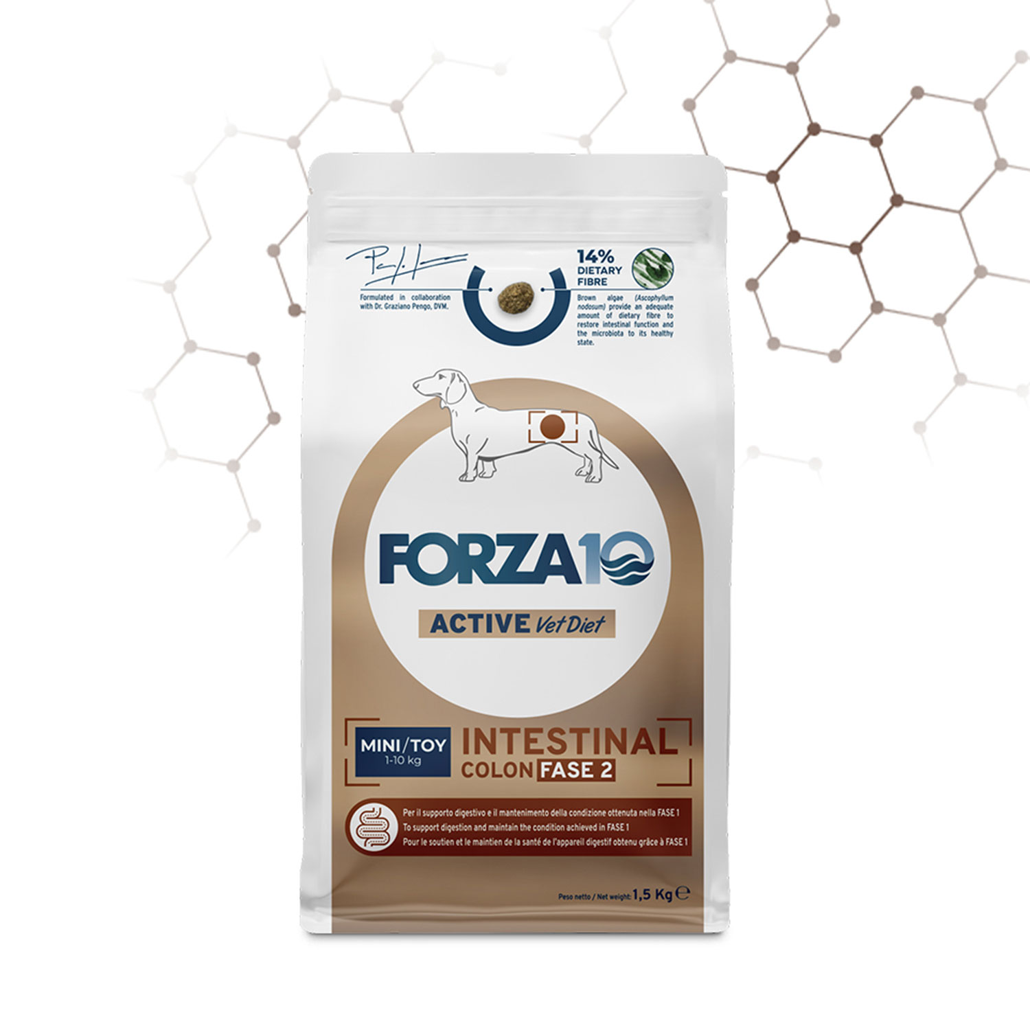Forza 10 Active Vet Diet Dog Mini&Toy Intestinal Colon Fase 2 1,5 kg