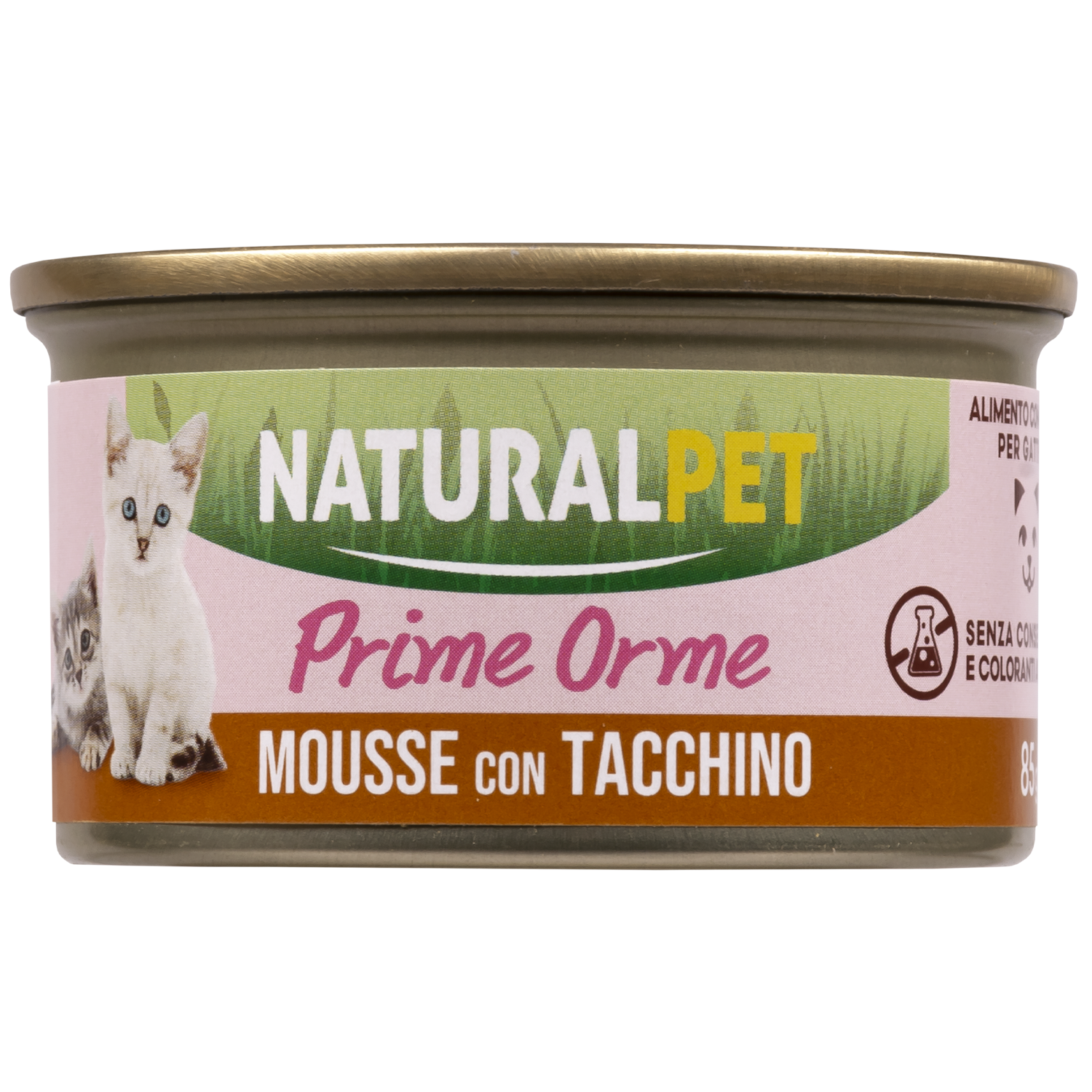 Naturalpet Kitten Prime Orme Mousse con Tacchino 85 gr