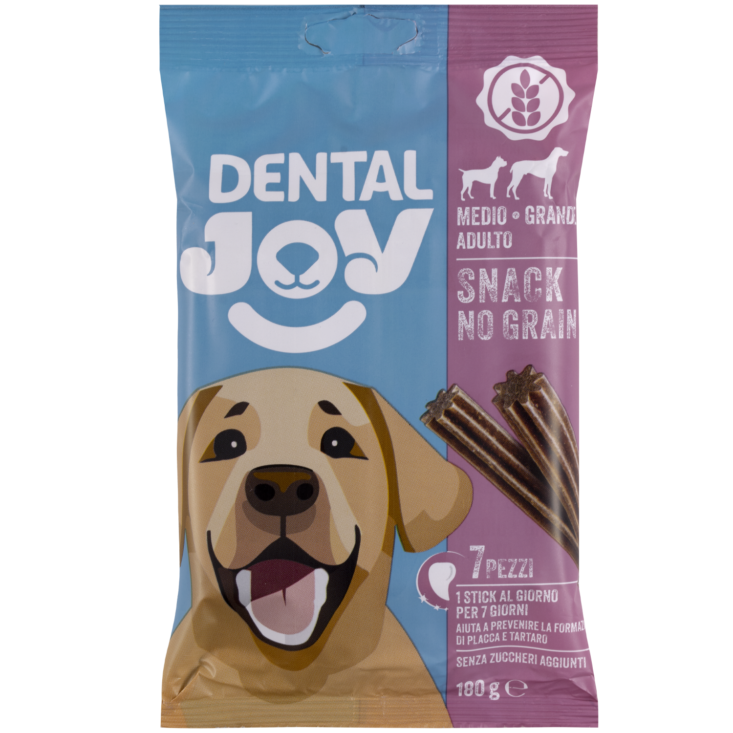DentalJoy Dog Adult Medium&Large Snack No Grain 7 pz img