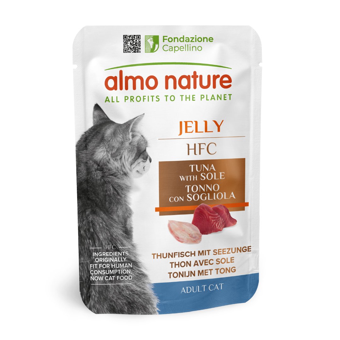 Almo Nature HFC Jelly Cat Tonno con Sogliola 55 gr