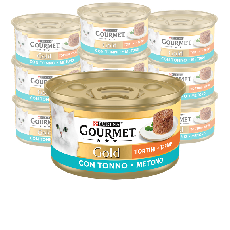 Gourmet Gold Tortini Cat Adult con Tonno 85 gr