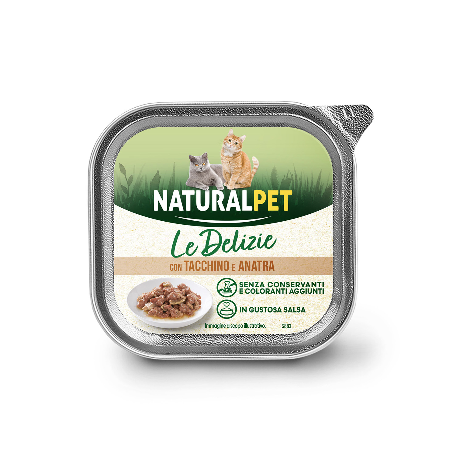 Naturalpet Le Delizie Cat Adult con Tacchino e Anatra 85gr img
