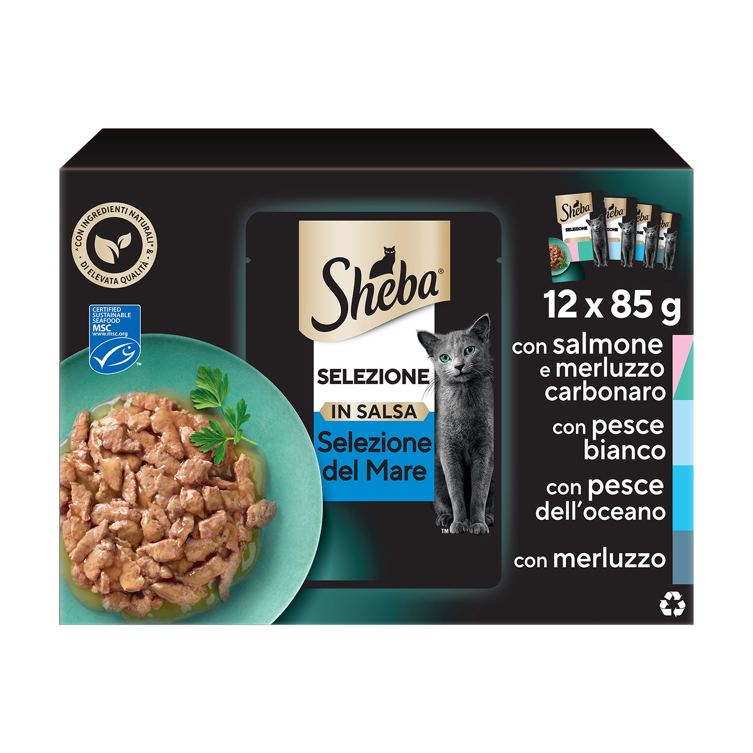 Sheba Cat Selezione Del Mare in salsa 12x85 gr img