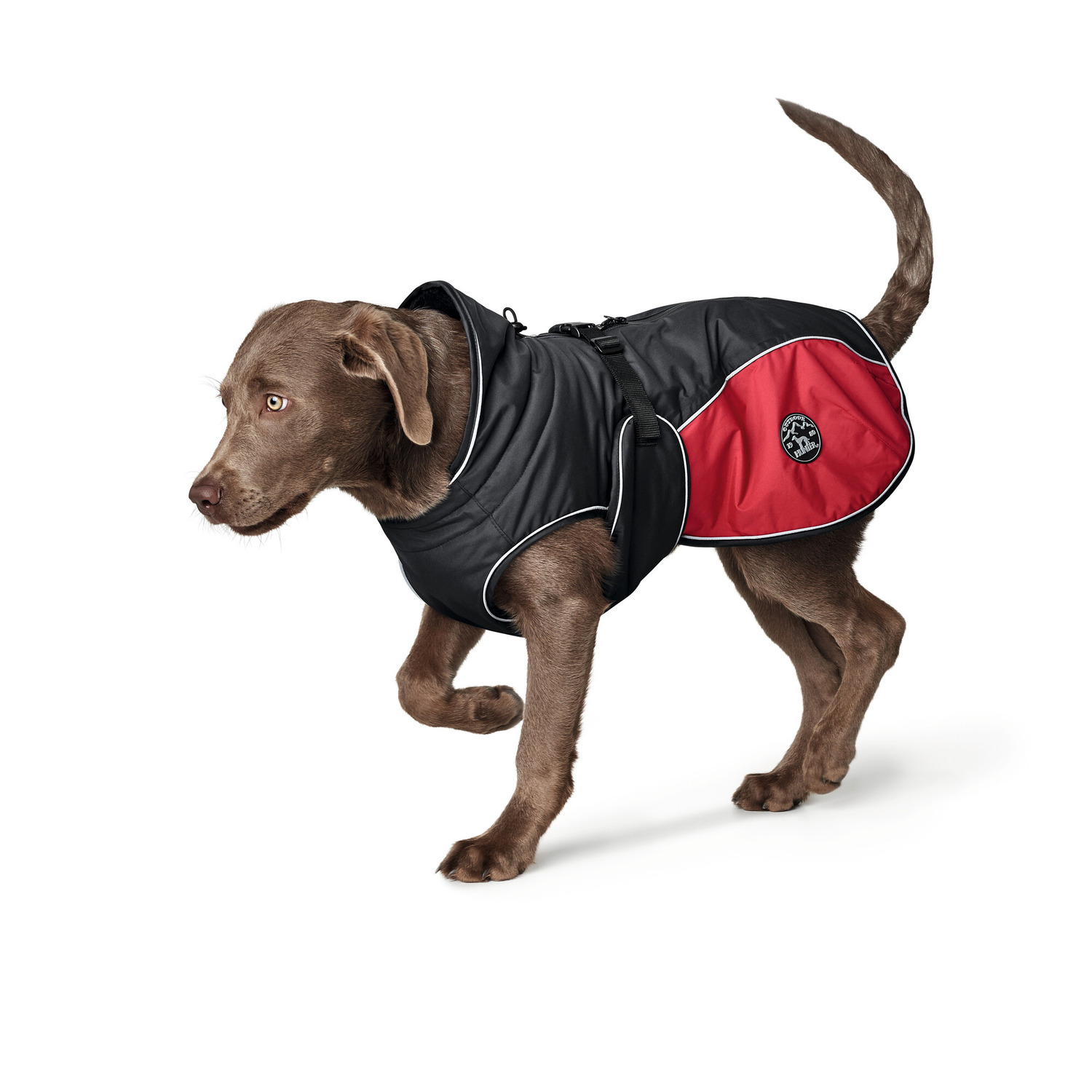 Hunter Impermeabile per cani Uppsala Cozy nero e rosso tg. 60