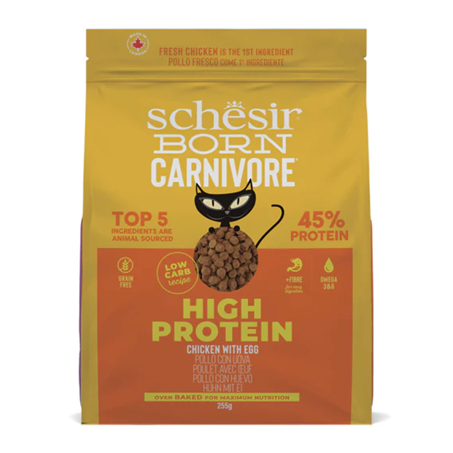 Schesir Born Carnivore Cat Adult Pollo con Uovo 255gr