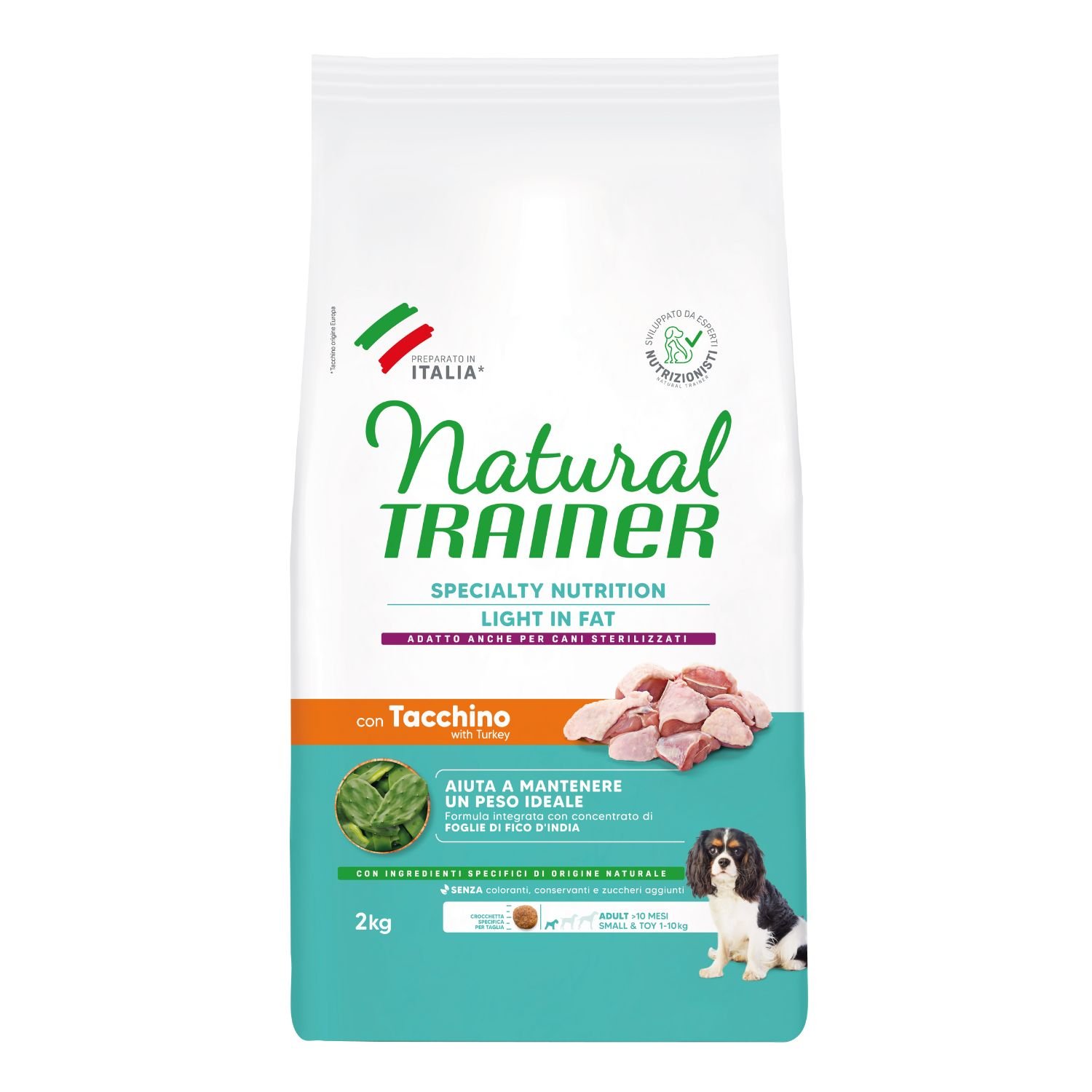 Natural Trainer Dog Ideal Weight Small & Toy Adult con Carni bianche 2 kg