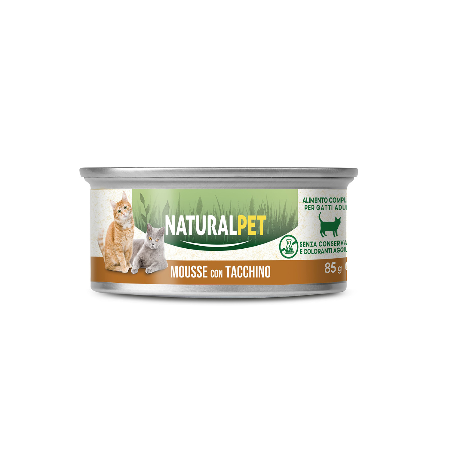 Naturalpet Cat Adult Mousse con Tacchino 85 gr img