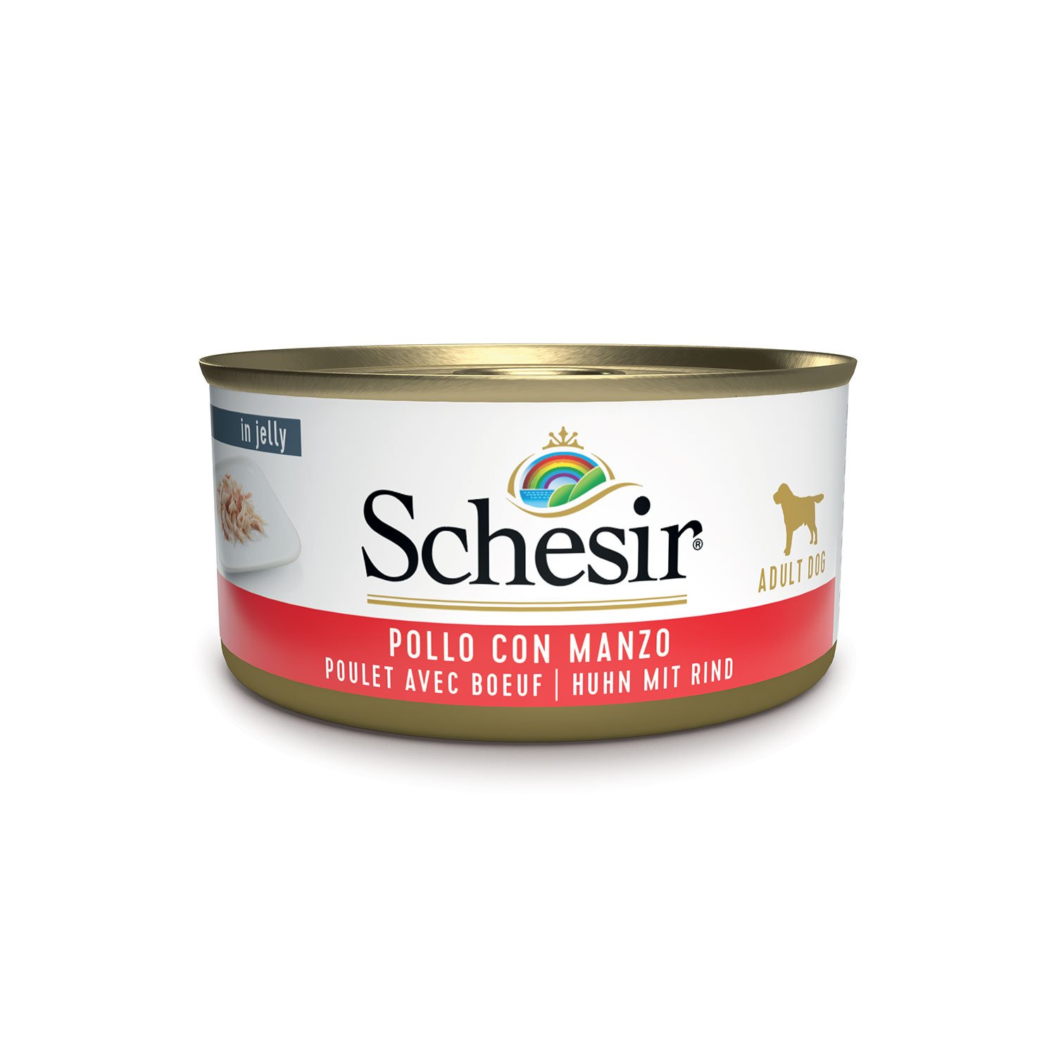 Schesir Dog Pollo con Manzo 150 gr