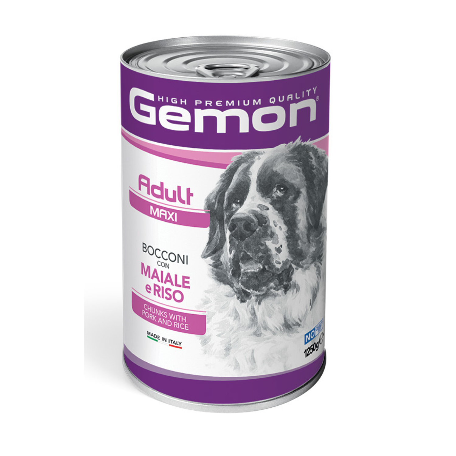 Gemon Dog Maxi Adult bocconi con Maiale e riso 1250gr
