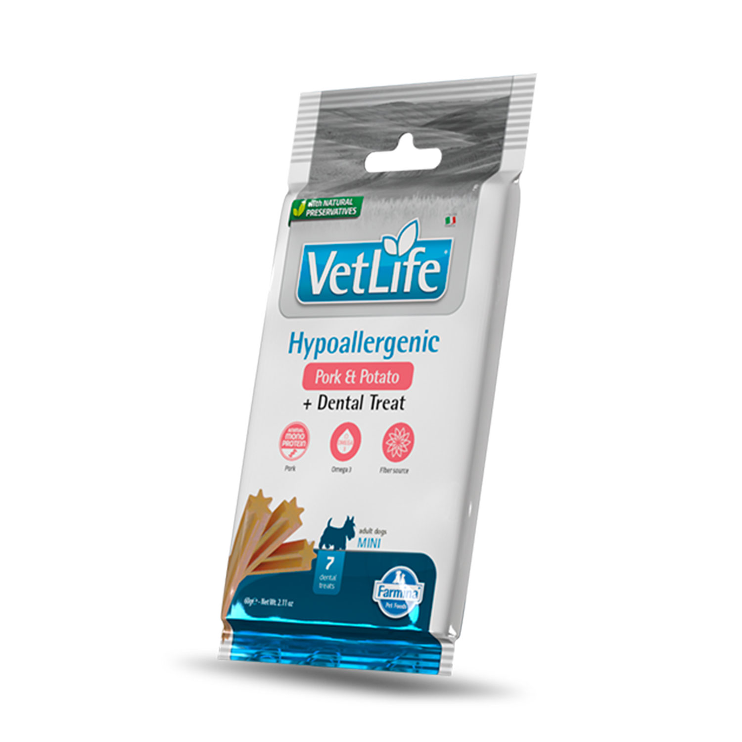 Farmina Vet Life Dental Treat Hypoallergenic Pork&Potato Mini 60 gr