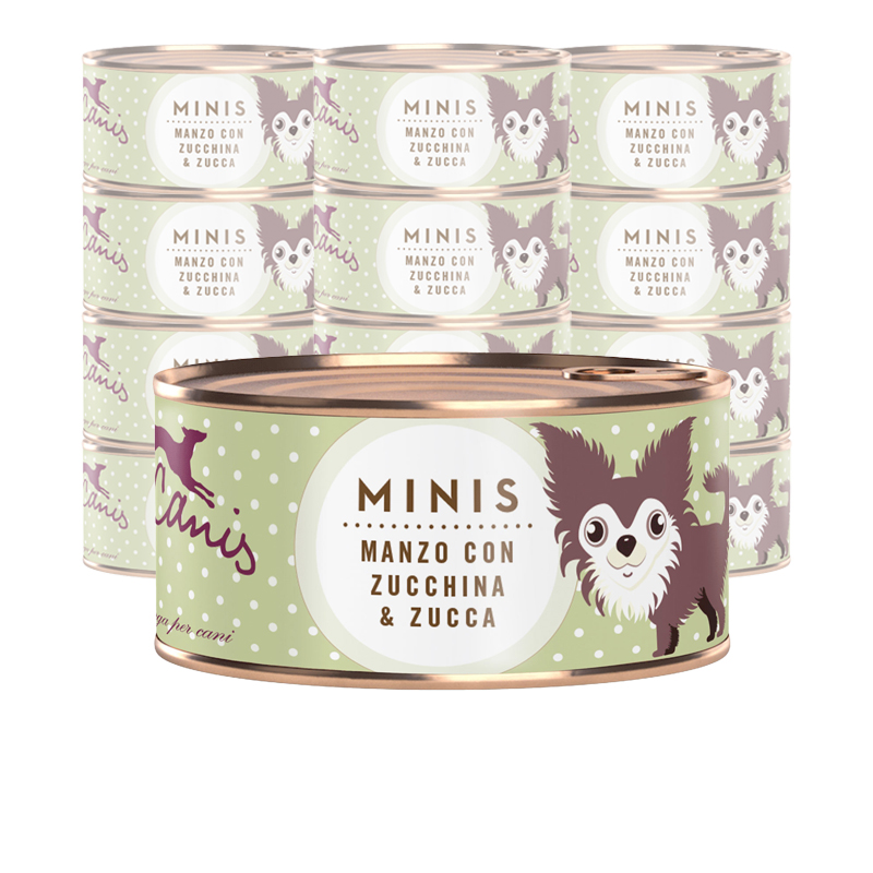 Terra Canis Dog Minis Manzo con Zucchino e Zucca 100 gr