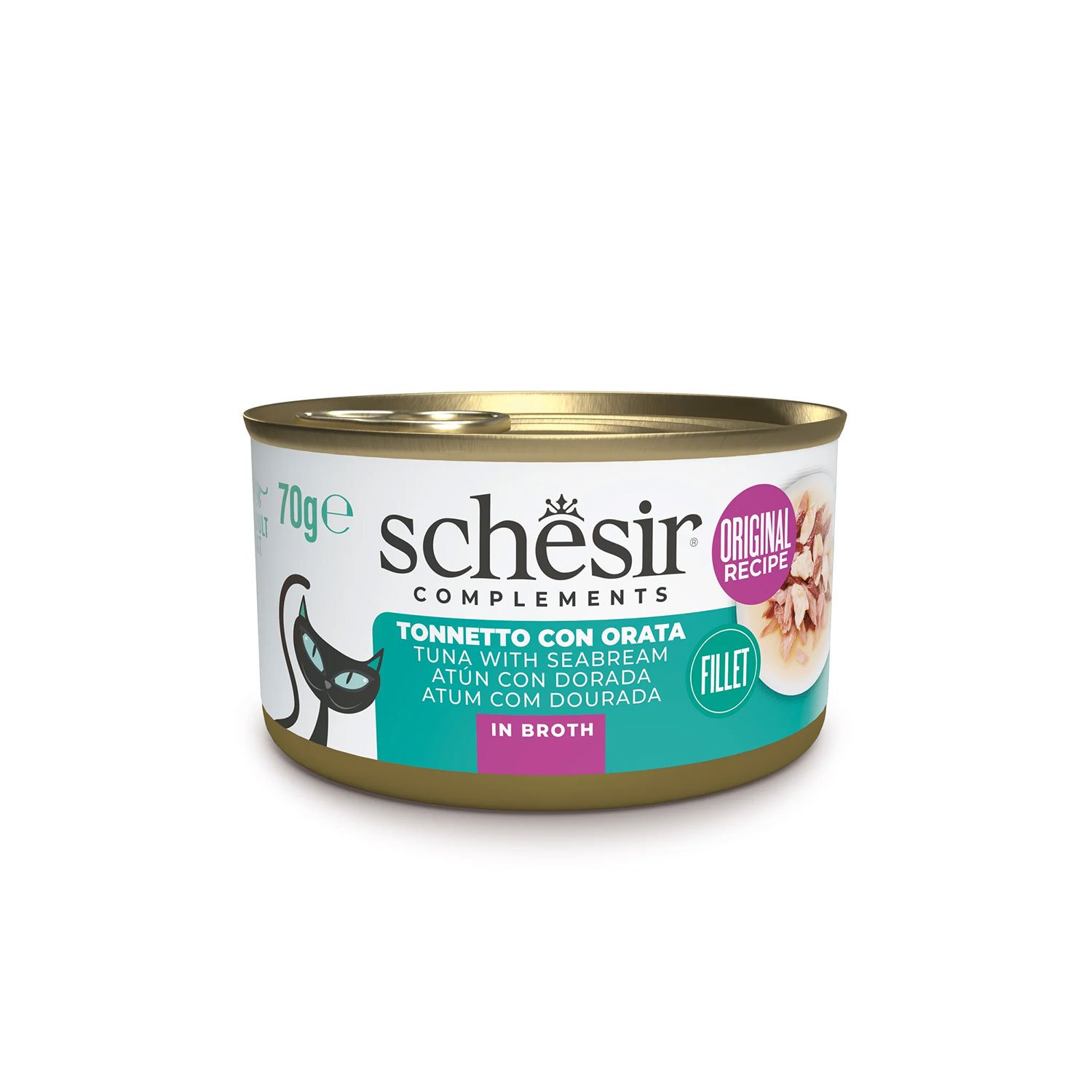 Schesir Cat Tonnetto con Orata in brodo 70 gr