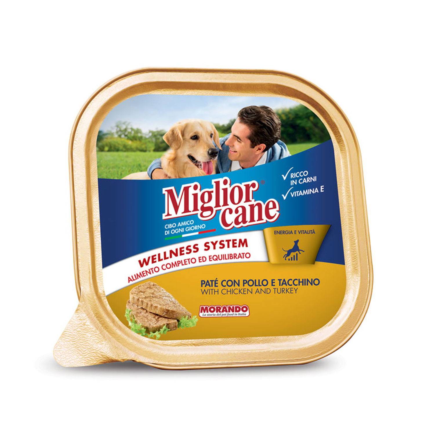 Migliorcane Paté con Pollo e Tacchino 150gr