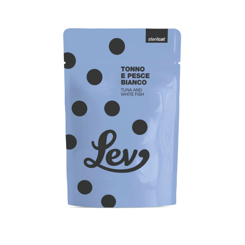 Lev Cat Adult Sterilised Tonno e Pesce bianco jelly 60 gr