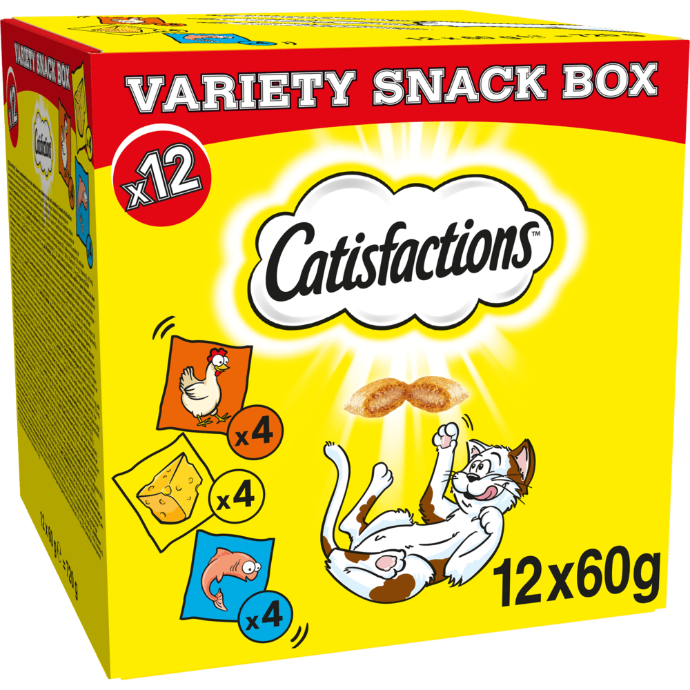 Catisfaction Variety Box Snack gusti assortiti 12x60 gr